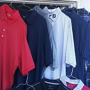 Golf polos and Button downs